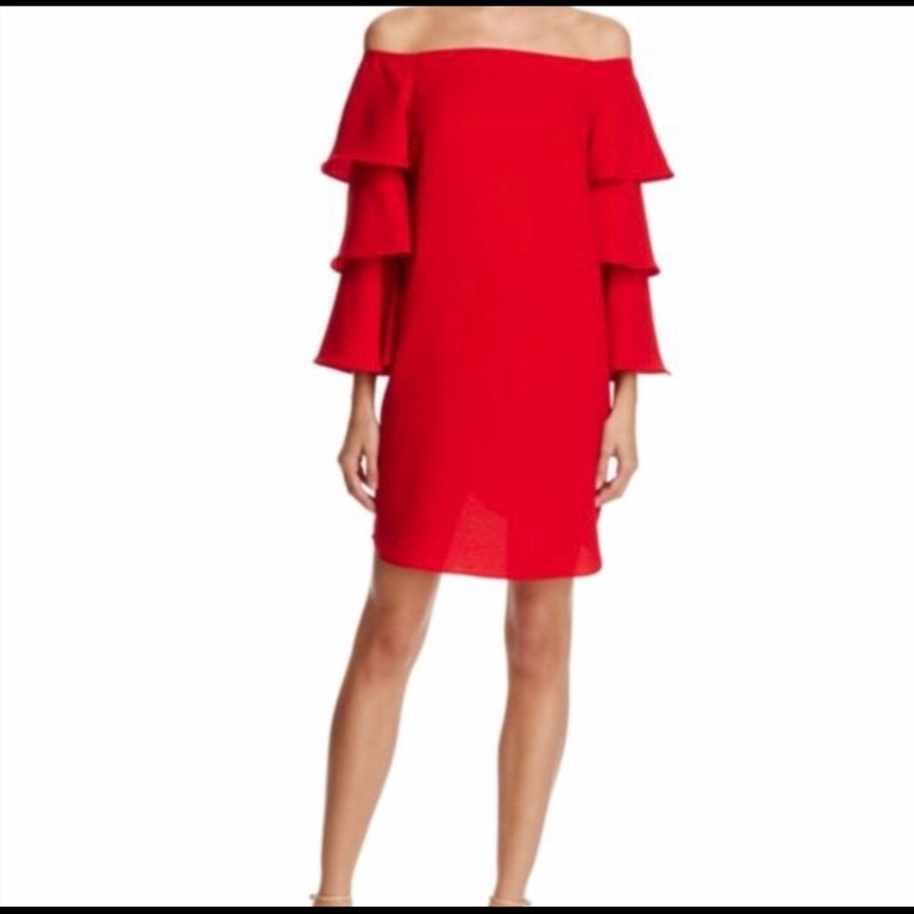 Nanette Lepore off the shoulder dress